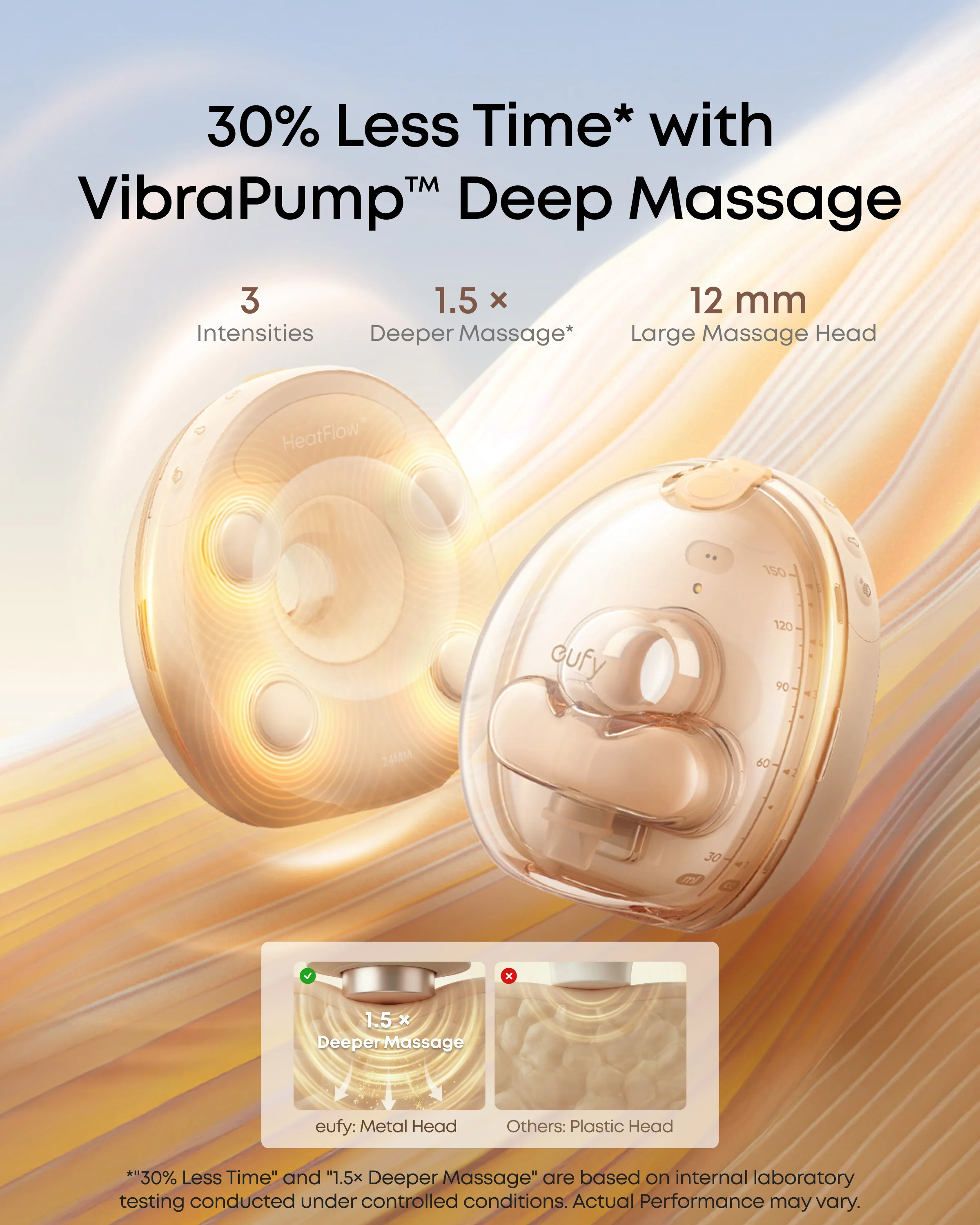 eufy S2 Pro Massaging Heated Electric Breast Pump with Charging Case - Image 4